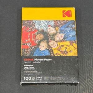 Kodak Glossy Picture Paper 4x6 Brand New Sealed 100 counts